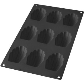 Lékué Madeleinesform Gourmet 17x30 cm, Sort