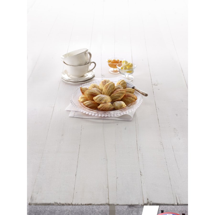 Lku Madeleines Form Gourmet 17x30 cm, Schwarz