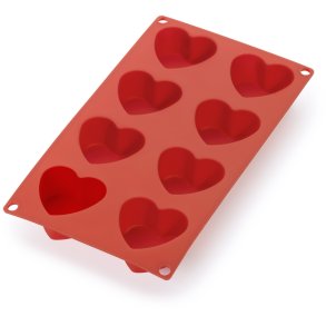 Lékué Hjerteform 17x30 cm, Rd