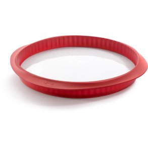 Lékué Quiche Bageform m. Keramisk Bund 28 cm, Rd