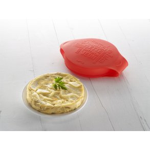 Lékué Spansk Omelet-maker t. Mikroovn 25 cm, Rød