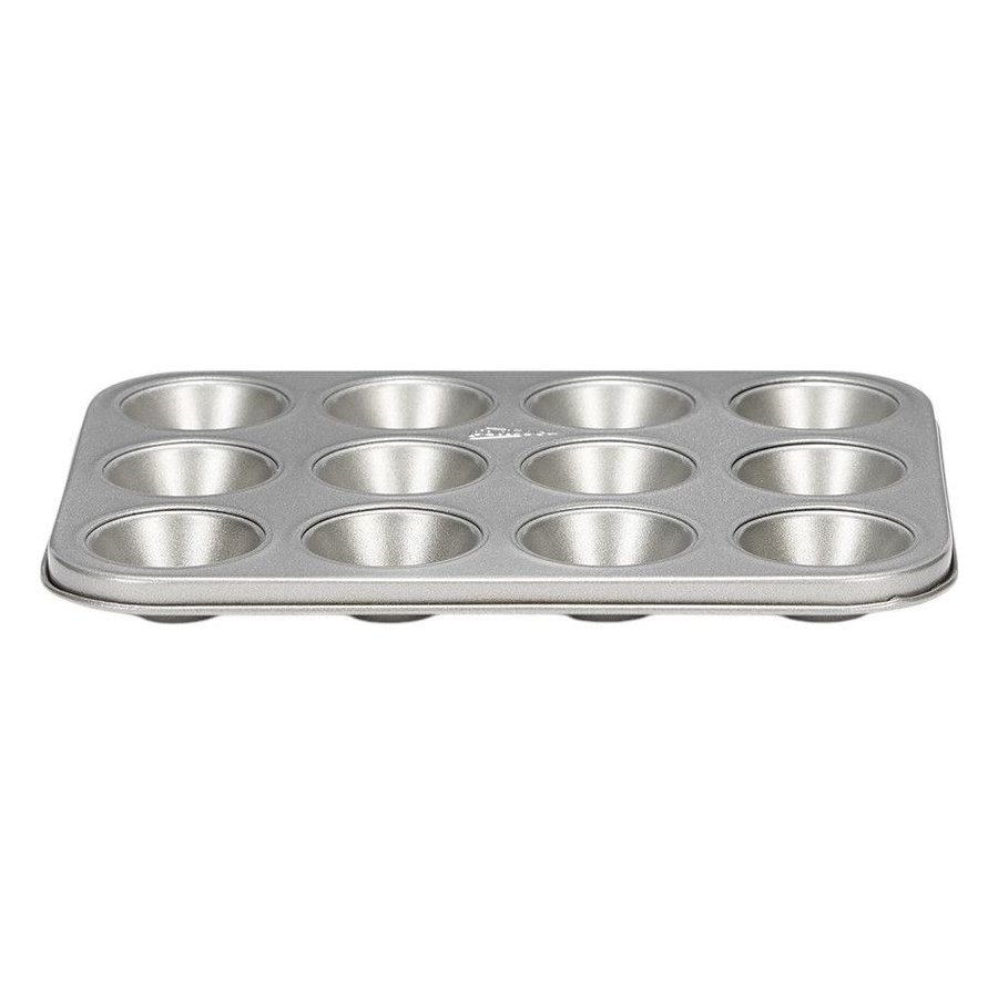 Patisse Silvertop Mini-Muffinform für 12 Stück, Stahl