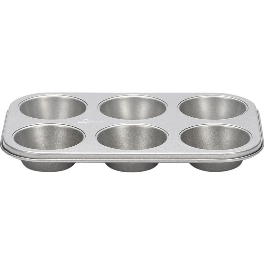 Patisse Silvertop Muffinform für 6er set, Stahl