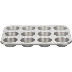 Patisse Silvertop Muffinform fr 12er set, Stahl
