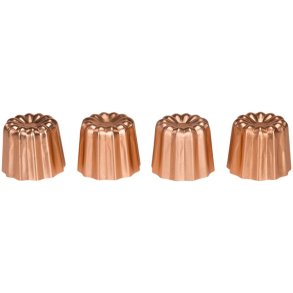 Patisse Cannel Form 4er set, kupferfarben
