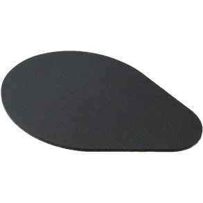 Point Virgule Glaser Set 4er Set 12,5x10, Schwarzes Leder