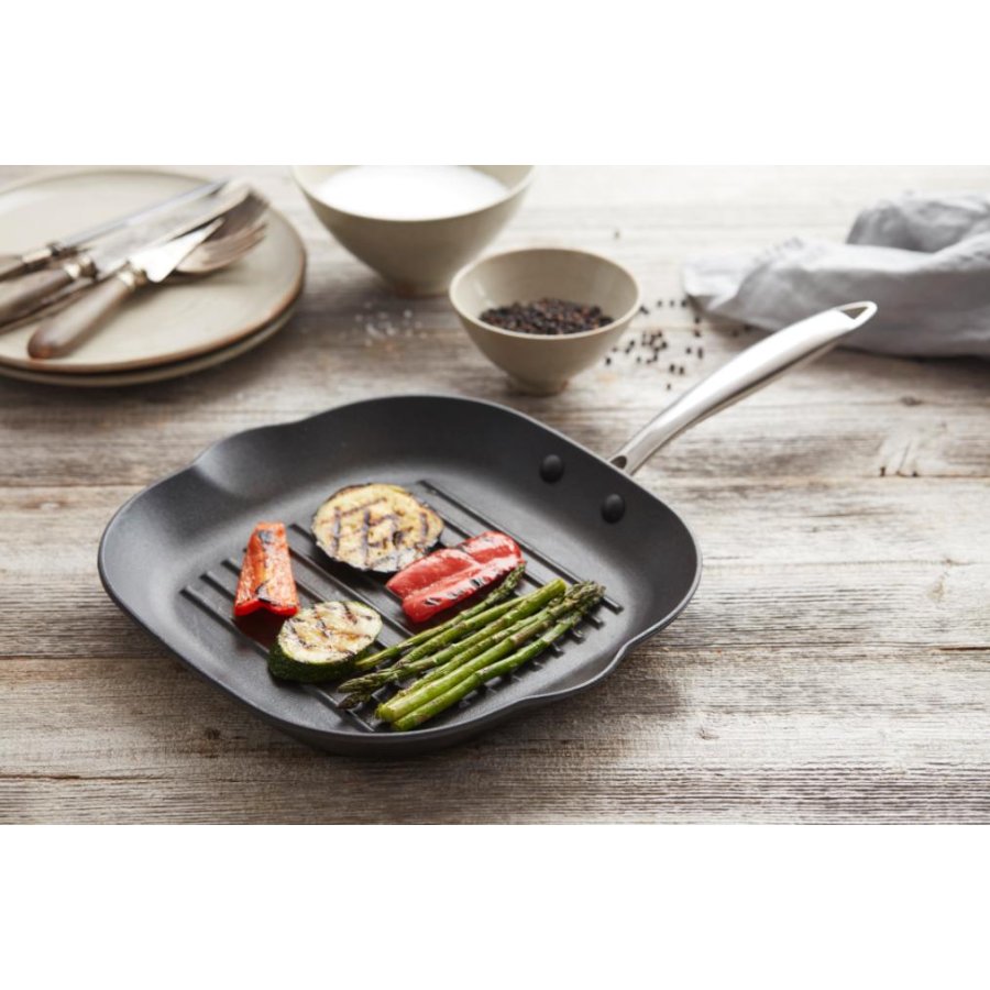 Point Virgule Pan-à-moi Grillpande m. Non-stick Belgning 28x28 cm, Stbejern