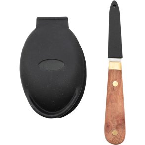 Point Virgule Austernmesser mit Parierstange 16 cm, Holz/Edelstahl