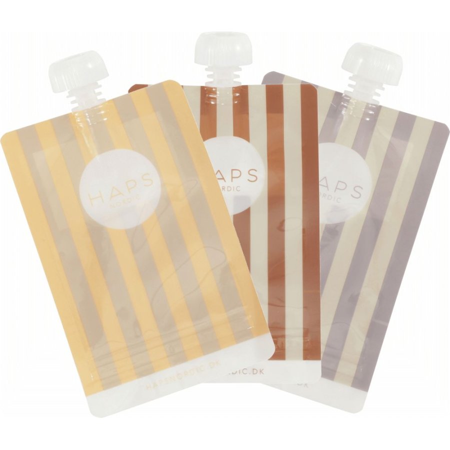 Haps Nordic Smoothiebeutel 3er Set 190 ml, Warn