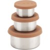Haps Nordic Snackdose 3er Set, Terracotta