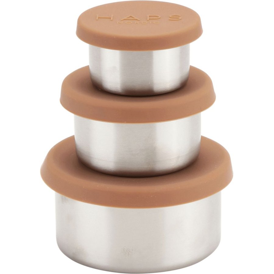 Haps Nordic Snackdose 3er Set, Terracotta