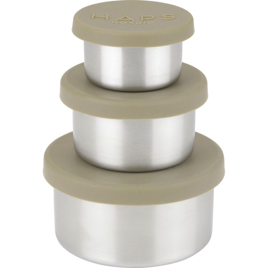 Haps Nordic Snackdose 3er Set, Olive