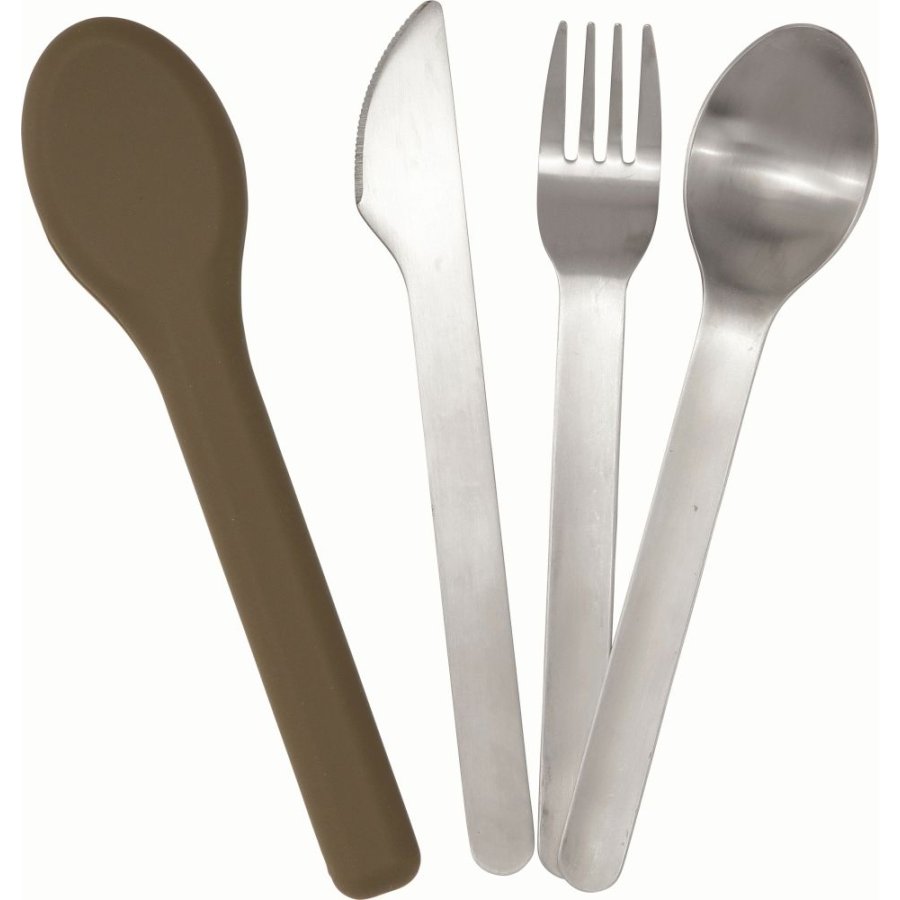 Haps Nordic Kinderbesteck 4-teilig, Olive