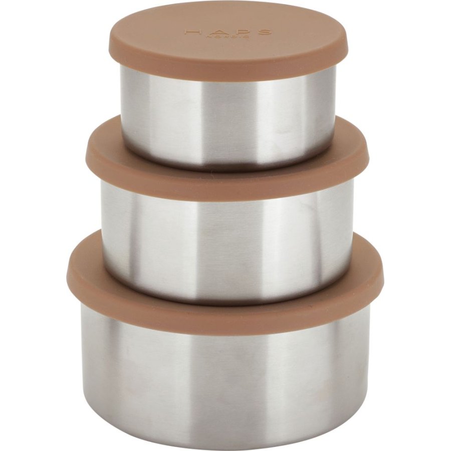 Haps Nordic Snackdose Gro 3er Set, Terracotta