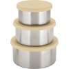 Haps Nordic Snackdose Gro 3er Set, Sun Light