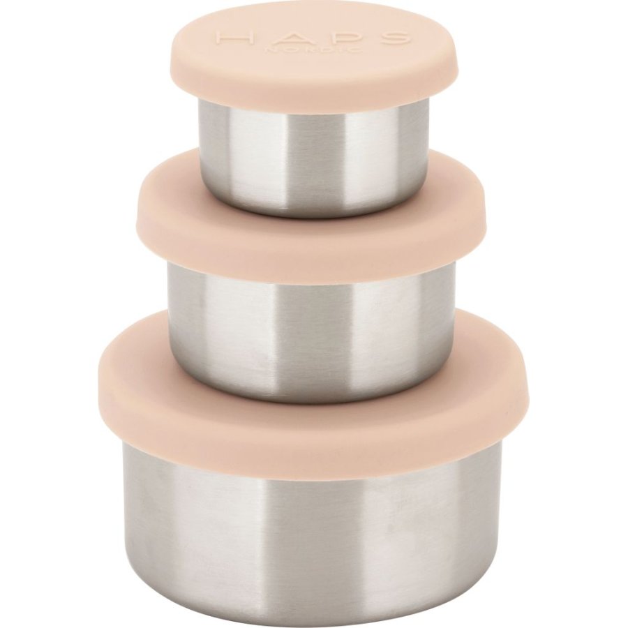 Haps Nordic Snackdose 3er Set, Blush