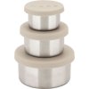 Haps Nordic Snackdose 3er Set, Oyster Grey