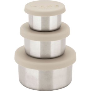Haps Nordic Snackpotje 3 stuks, Oyster Grey