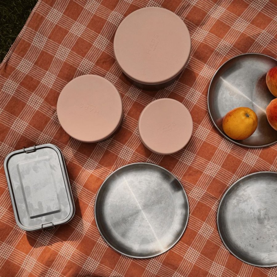 Haps Nordic Snackbtte Stor 3 stk, Blush