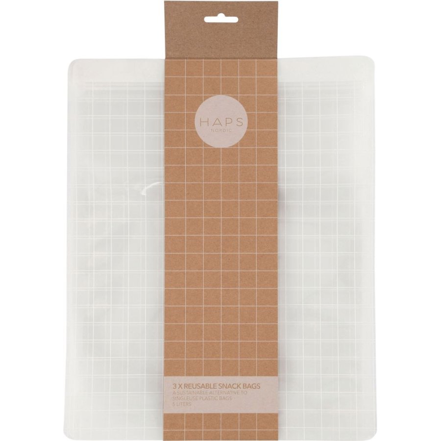 Haps Nordic Snackbeutel 3er Set 5 L
