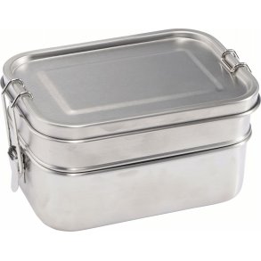Haps Nordic Lunchbox 2 Lagen 16,5 cm, Staal