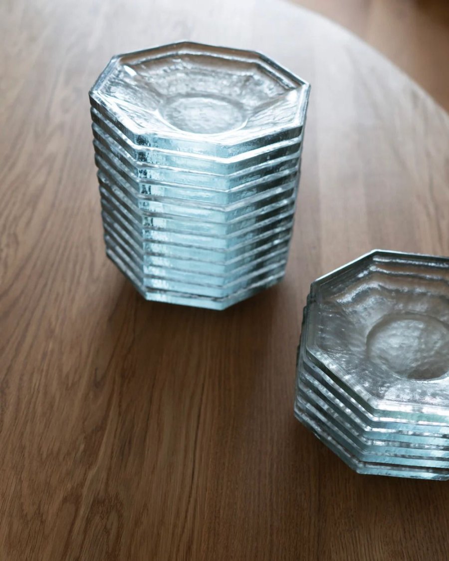 Hein Studio Agnes Teller 2er Set 16,5 cm, Klar