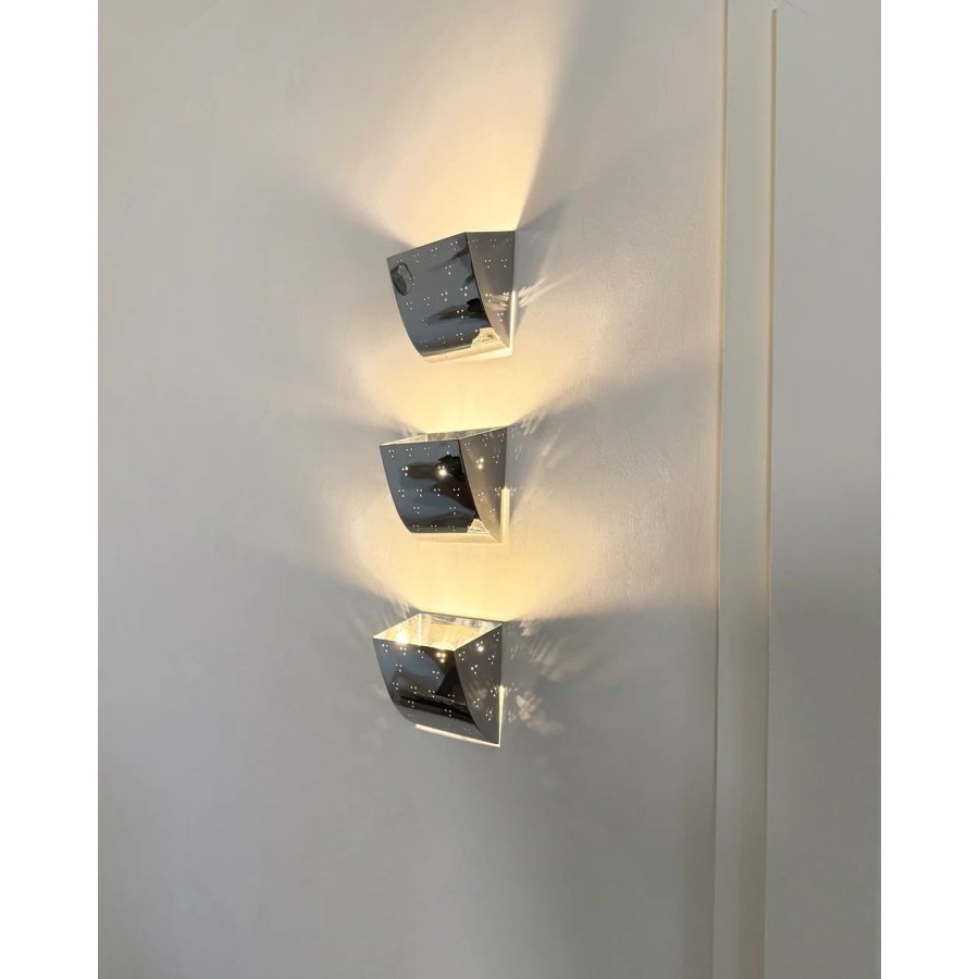 Hein Studio Jolene Wandlampe 16 cm, Chrom