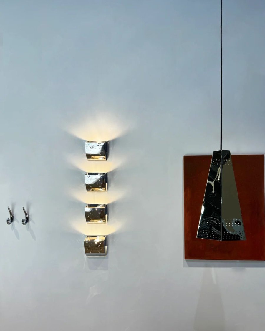 Hein Studio Jolene Wandlampe 16 cm, Chrom