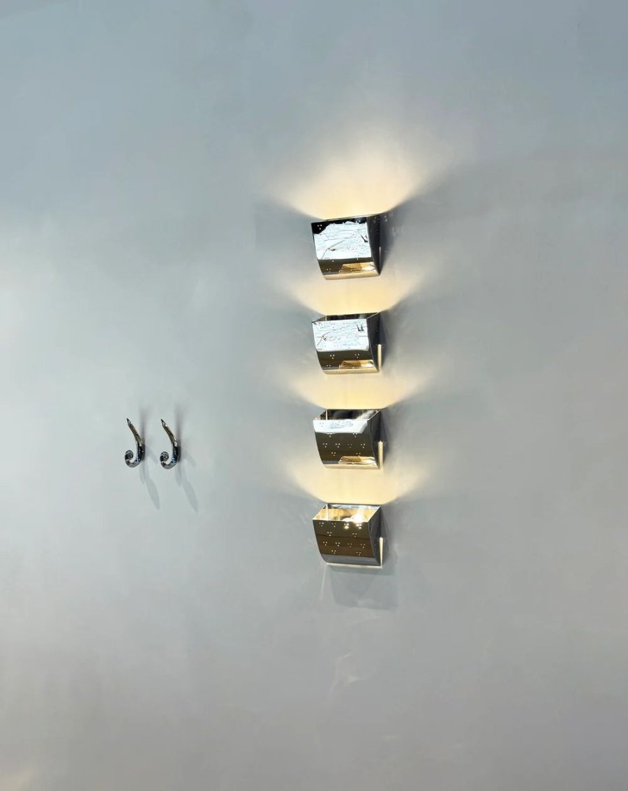 Hein Studio Jolene Wandlampe 16 cm, Chrom