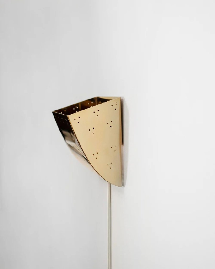 Hein Studio Jolene Wandlampe 16 cm, Messing
