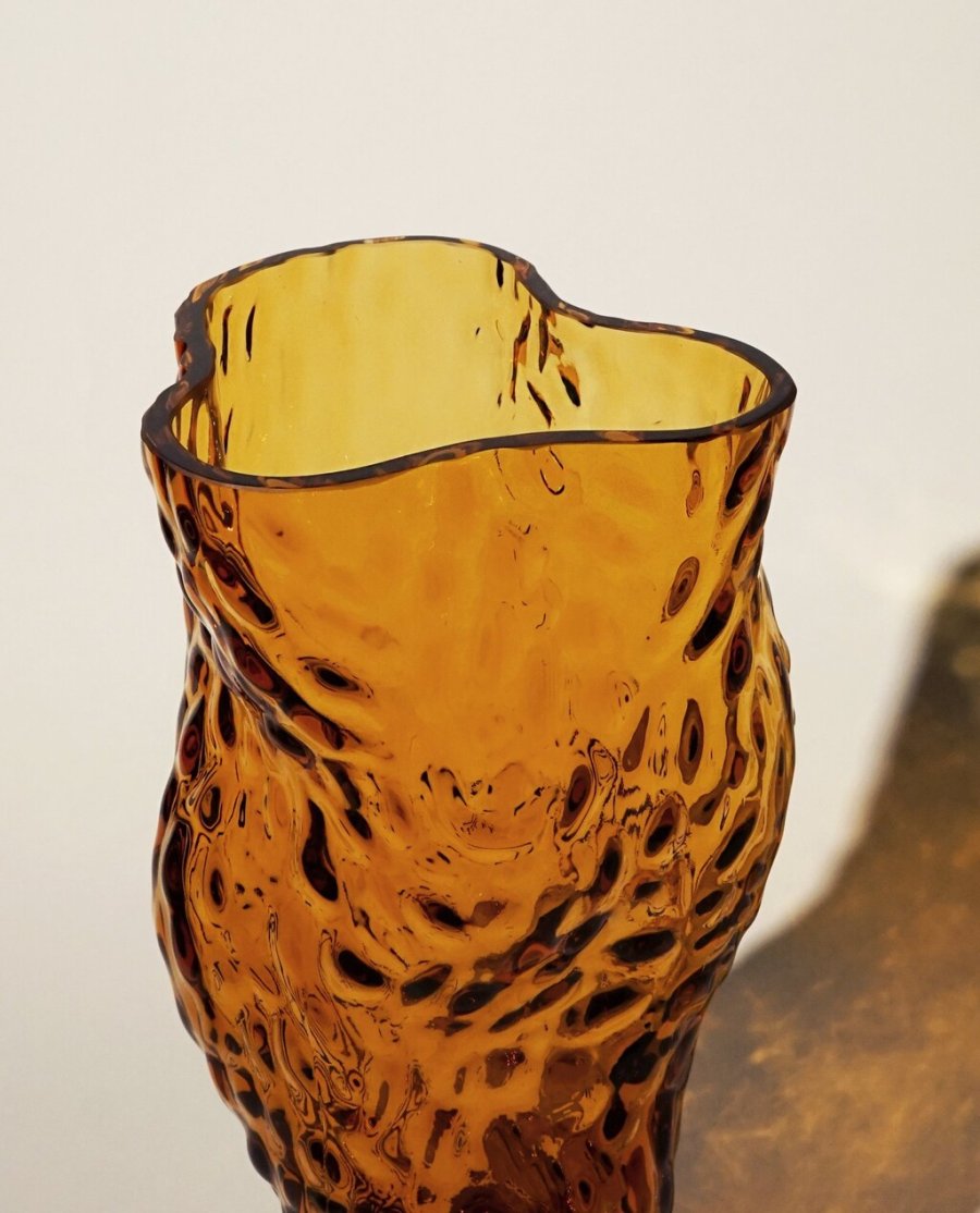 Hein Studio Ostrea Rock Vase H30cm, Amber