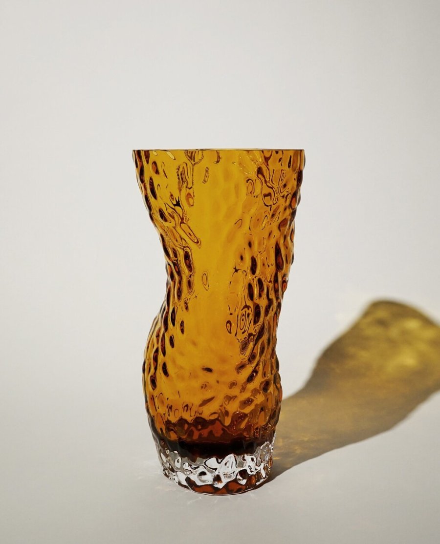 Hein Studio Ostrea Rock Vase H30cm, Amber