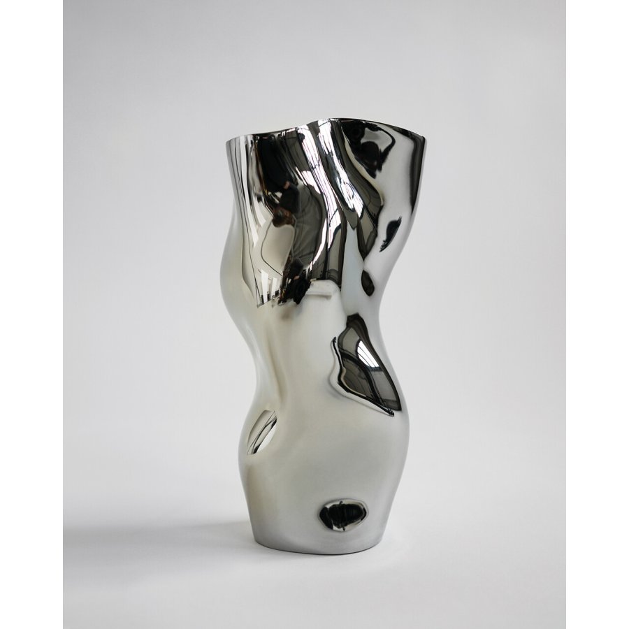 Hein Studio Ostrea 25 Vase H25 cm, Chrom