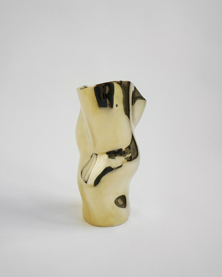 Hein Studio Ostrea 25 Vase H25 cm, Messing