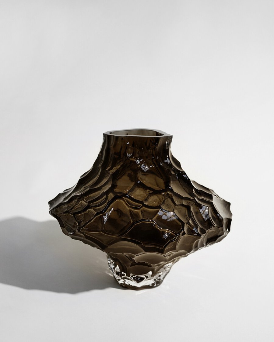 Hein Studio Canyon Vase H23 cm, New Smoke