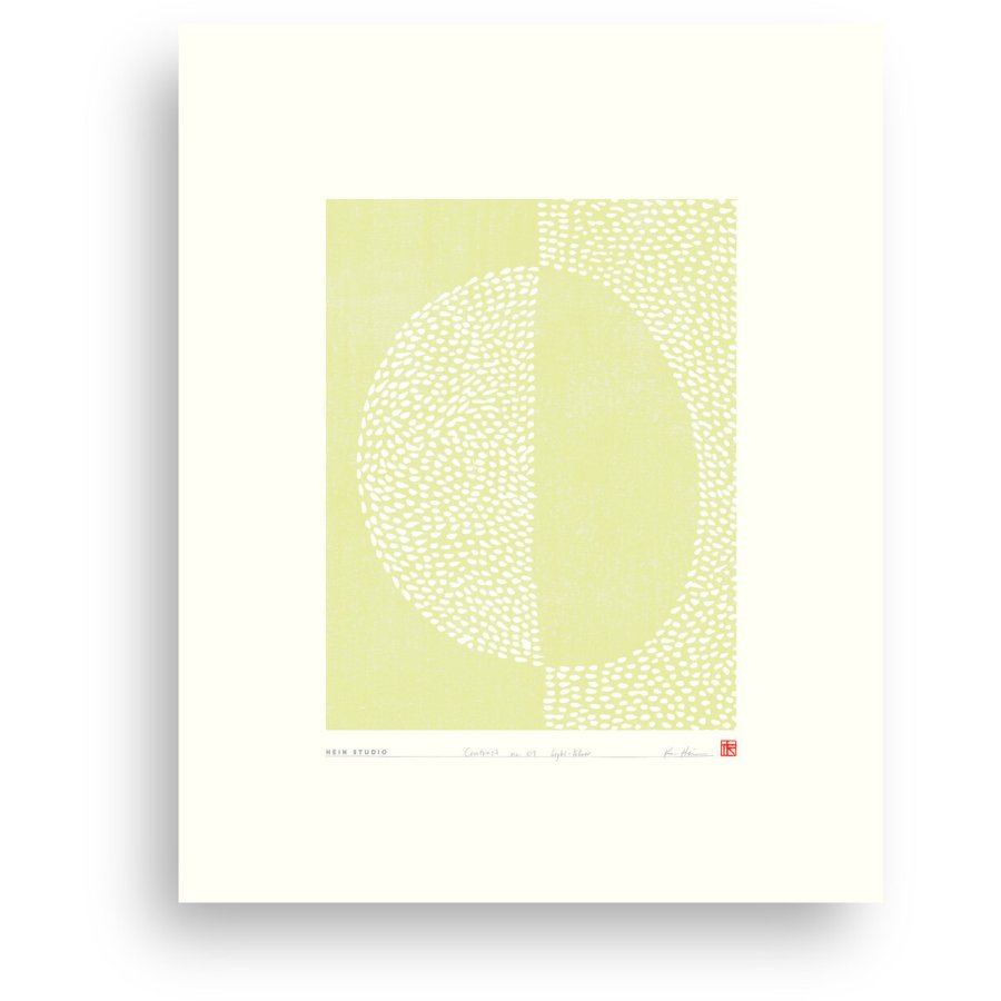 Hein Studio Art Print Collection 2022 Contrast Nr. 01 40x50 cm, Light Yellow