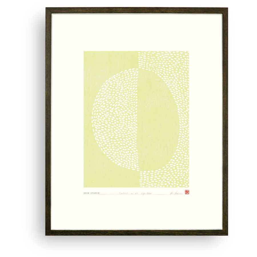 Hein Studio Art Print Collection 2022 Contrast Nr. 01 40x50 cm, Light Yellow