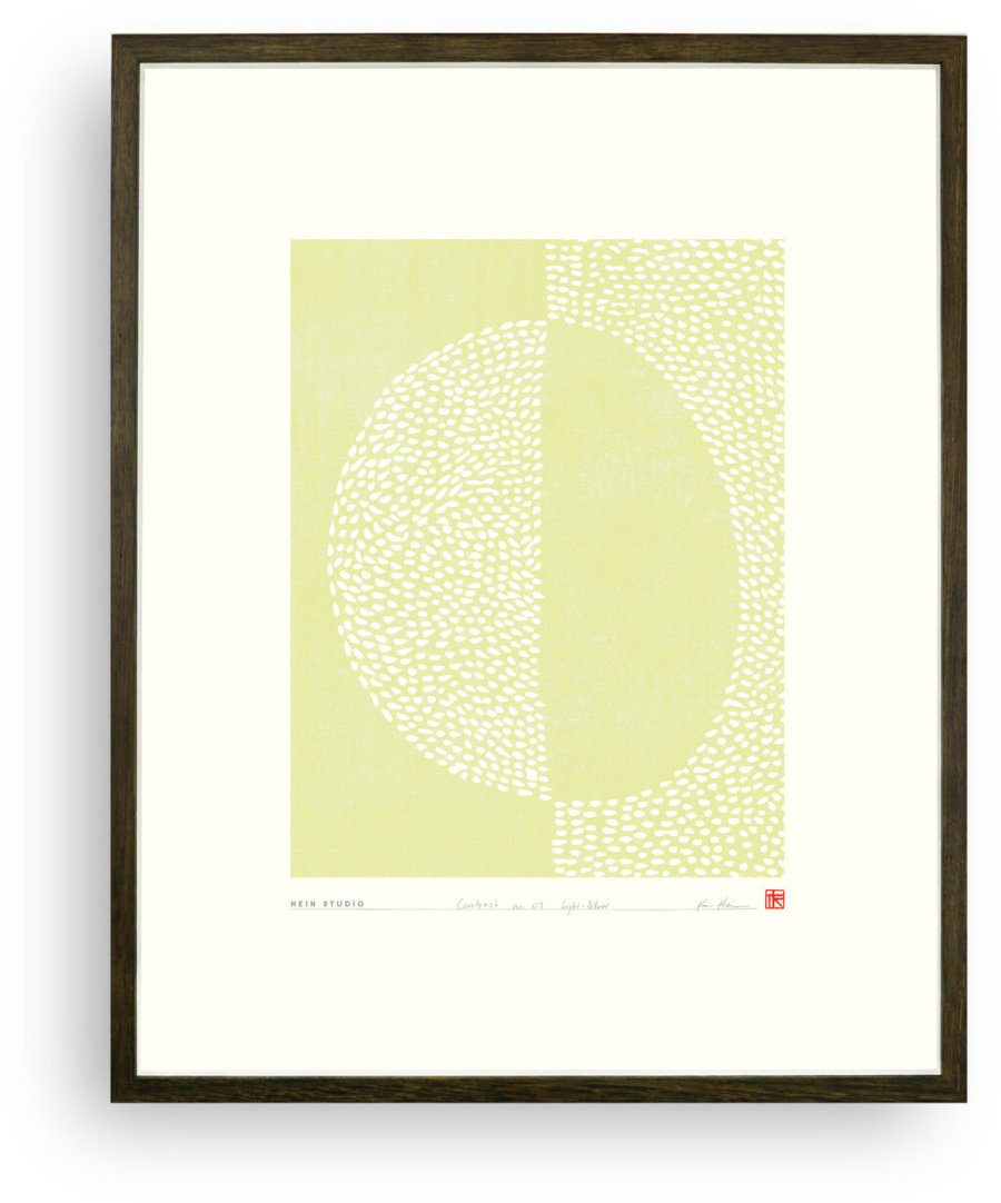 Hein Studio Art Print Collection 2022 Contrast Nr. 01 40x50 cm, Light Yellow