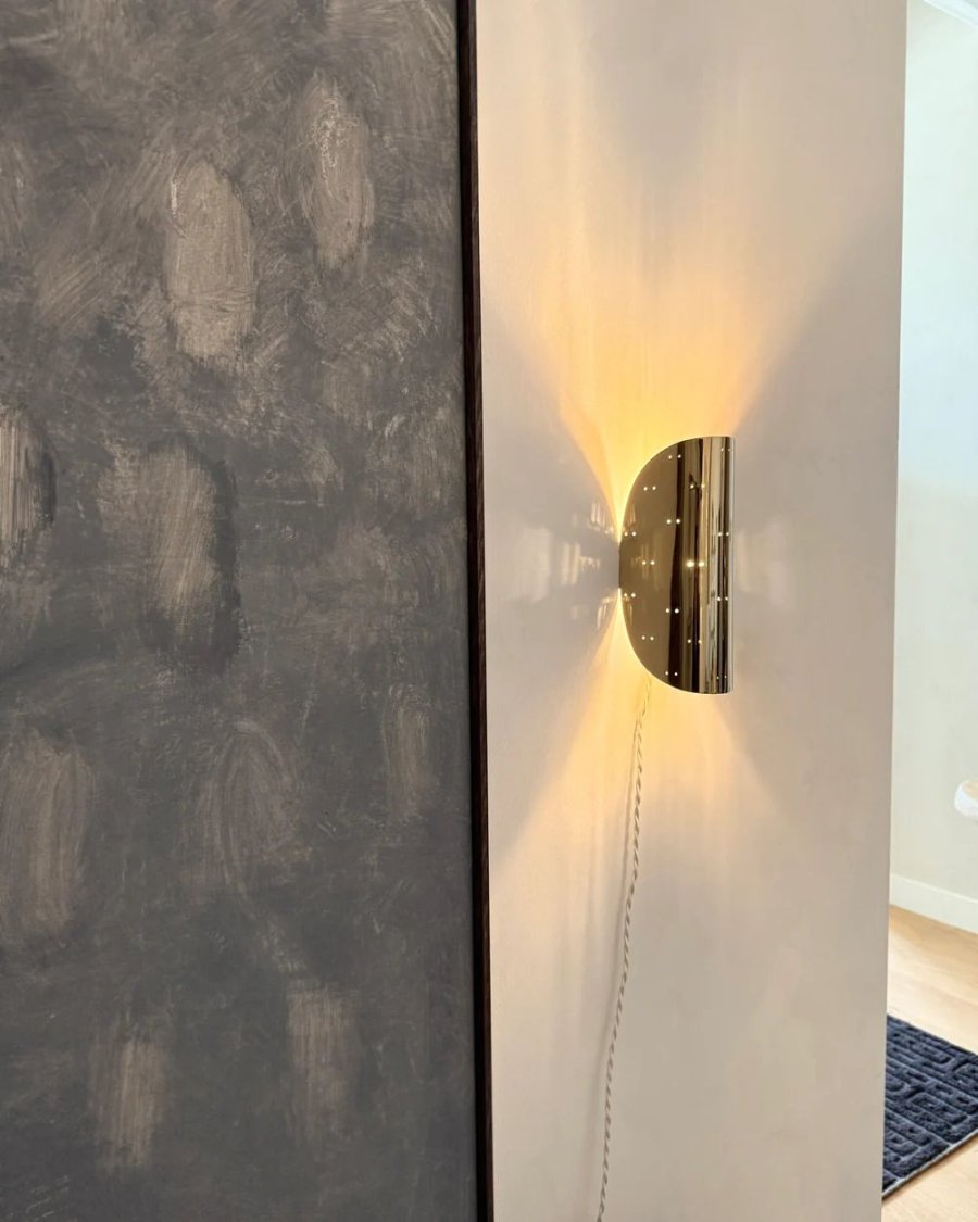 Hein Studio Giselle Wandlampe 26 cm, Chrom