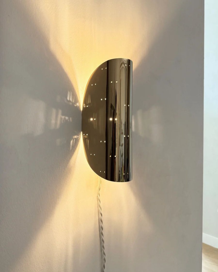 Hein Studio Giselle Wandlampe 26 cm, Chrom