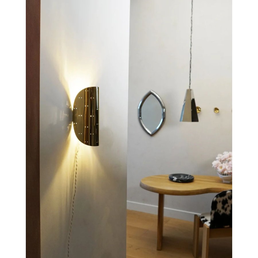 Hein Studio Giselle Wandlampe 26 cm, Messing