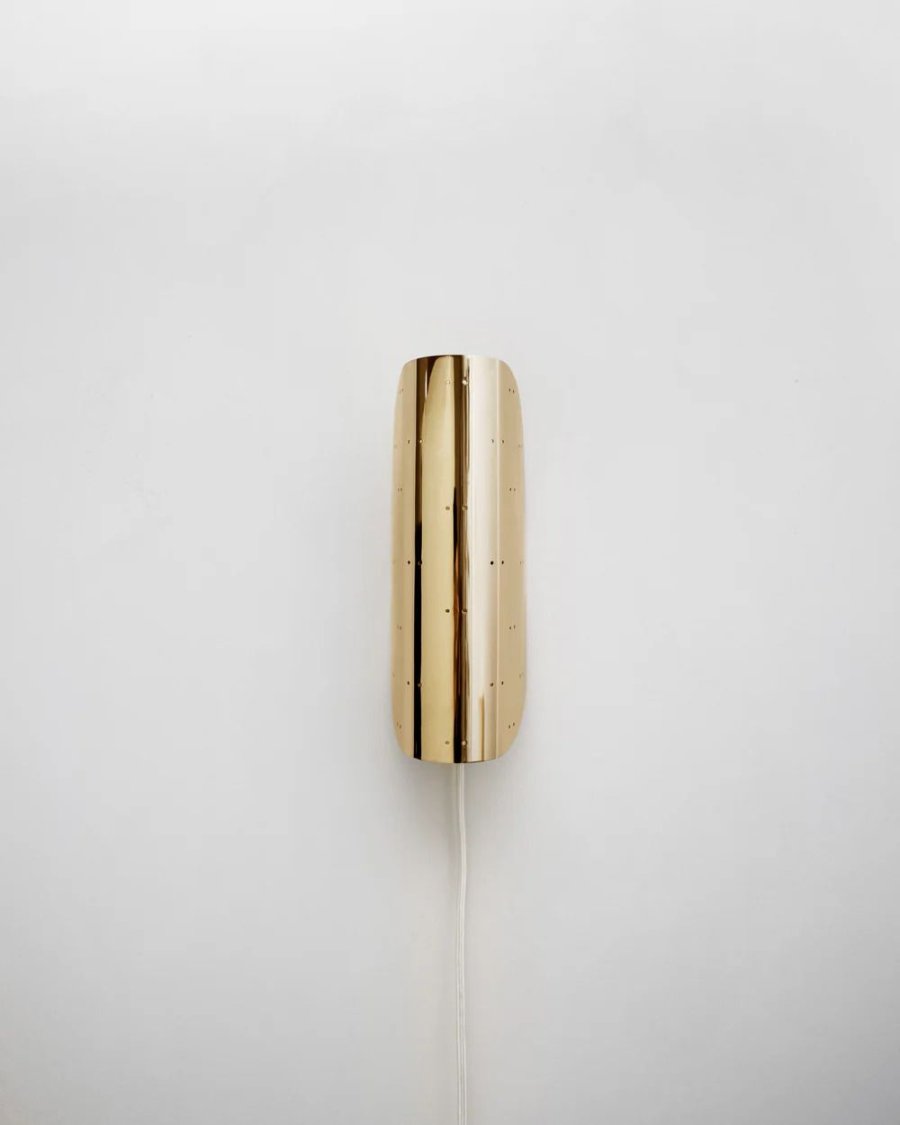 Hein Studio Giselle Wandlampe 26 cm, Messing