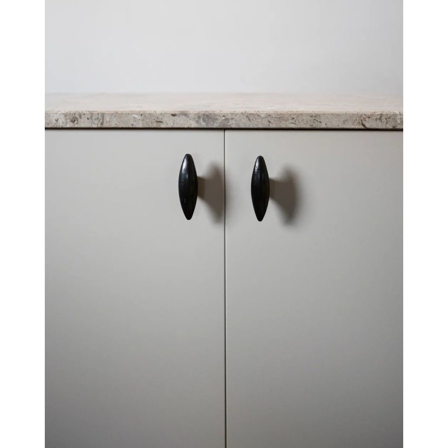Hein Studio Belle Wandhaken 3 cm, Antikschwarz