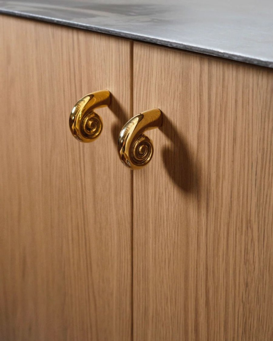 Hein Studio Noelle Wandhaken 3,8 cm, Messing