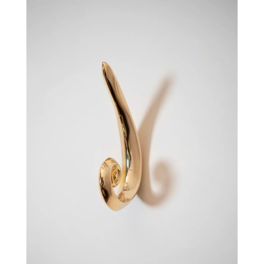 Hein Studio Noelle Wandhaken 7,5 cm, Messing