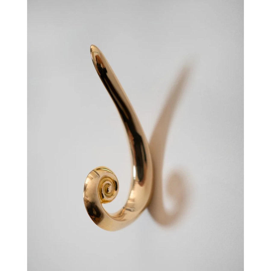 Hein Studio Noelle Wandhaken 7,5 cm, Messing