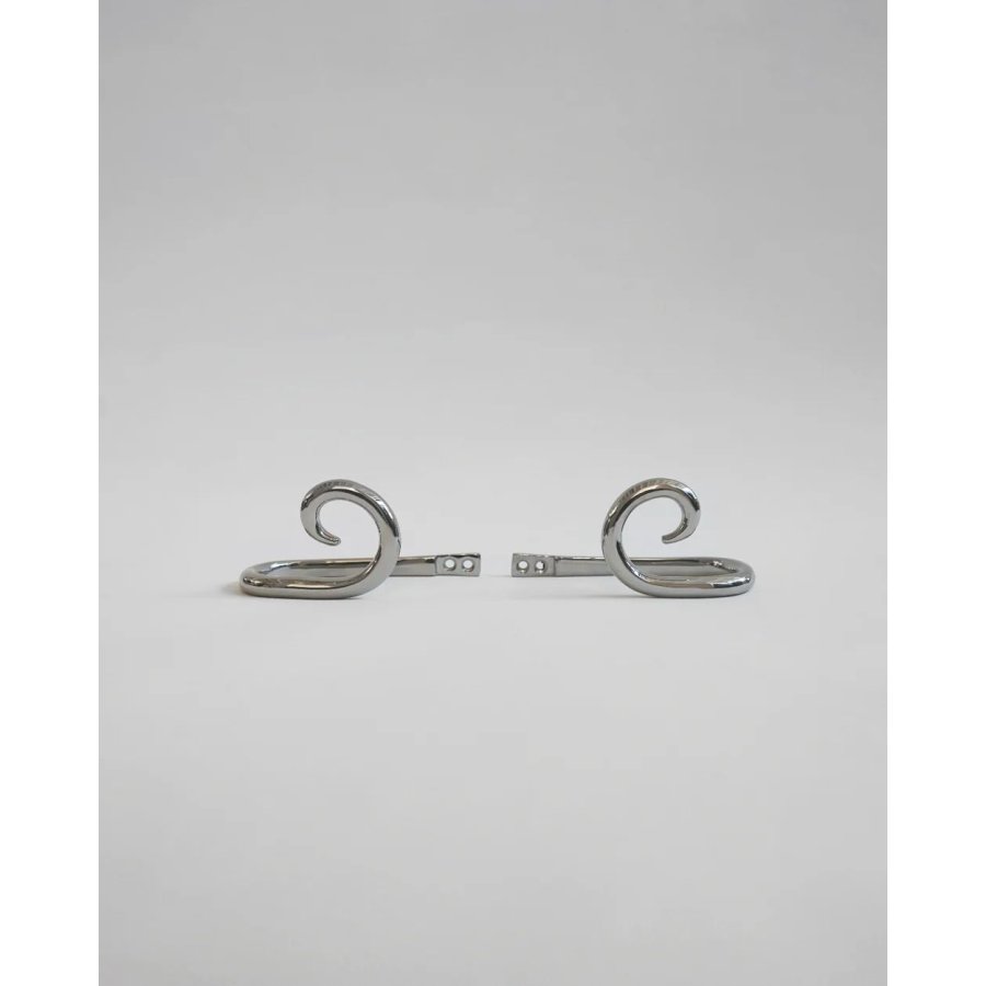 Hein Studio Sia Kleiderhaken 2er Set 6,8 cm, Chrom