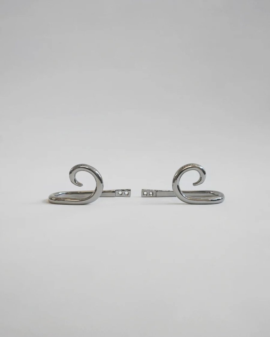 Hein Studio Sia Kleiderhaken 2er Set 6,8 cm, Chrom