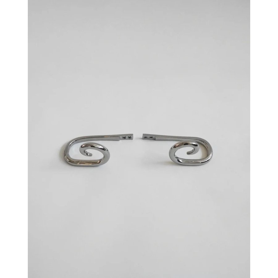 Hein Studio Sia Kleiderhaken 2er Set 6,8 cm, Chrom