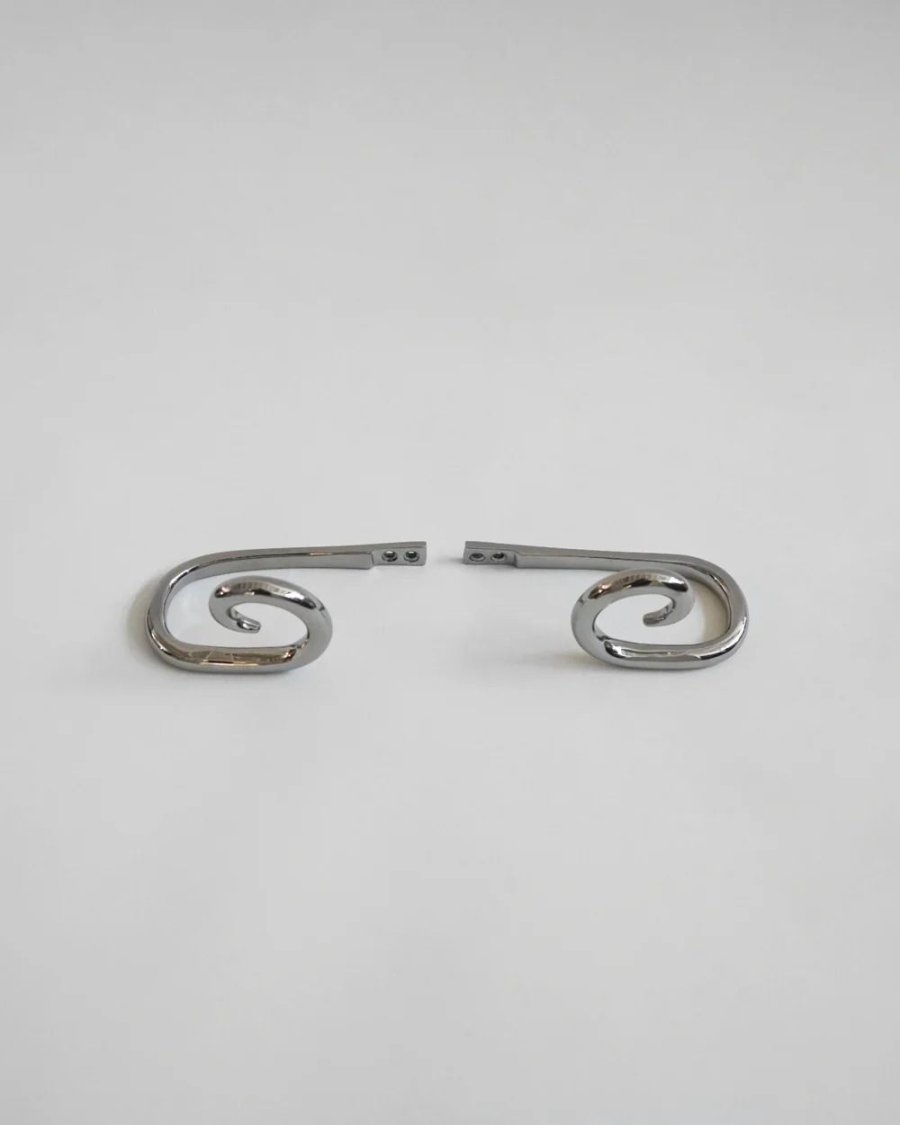 Hein Studio Sia Kleiderhaken 2er Set 6,8 cm, Chrom